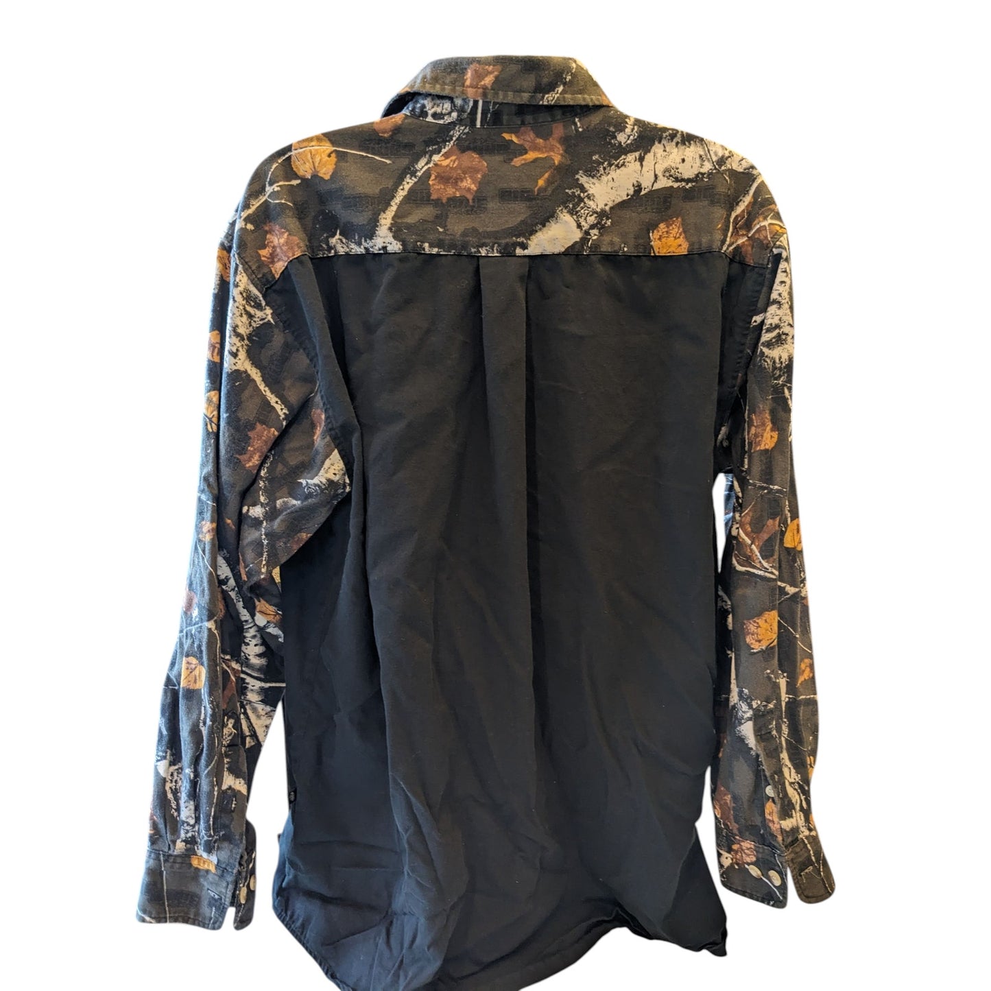 Legendary Whitetails Button Down Shirt Men 2XLT Camo Sleeves Long Sleeve Hunting