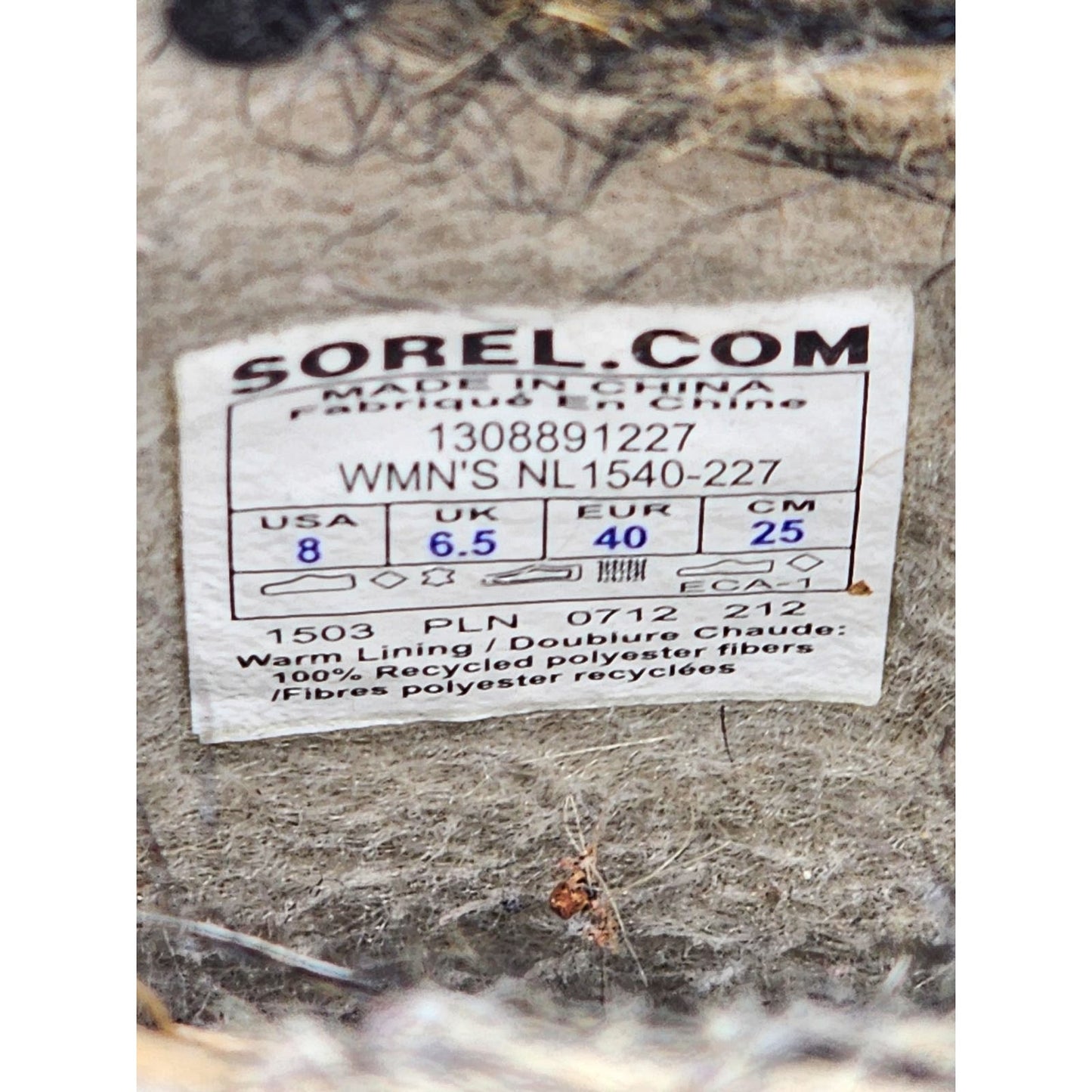 Sorel Boots Womens 8 Joan of Arctic Tall Winter Outdoor Waterproof NL1540-227