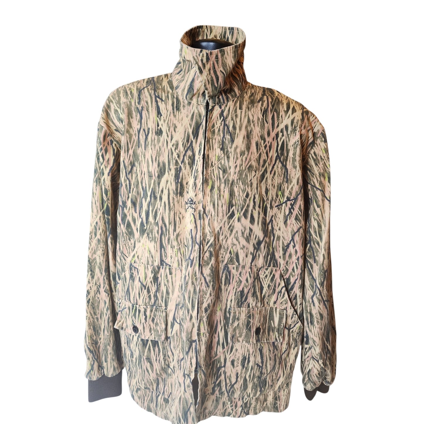 M2D Made to Deceive Camo Hunting Jacket Mens XL Duck Blind Field Waterfowl Y2K
