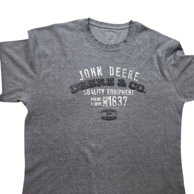 John Deere Long Sleeve Shirt Mens XXL Thermal Waffle Knit Crewneck Casual 1837