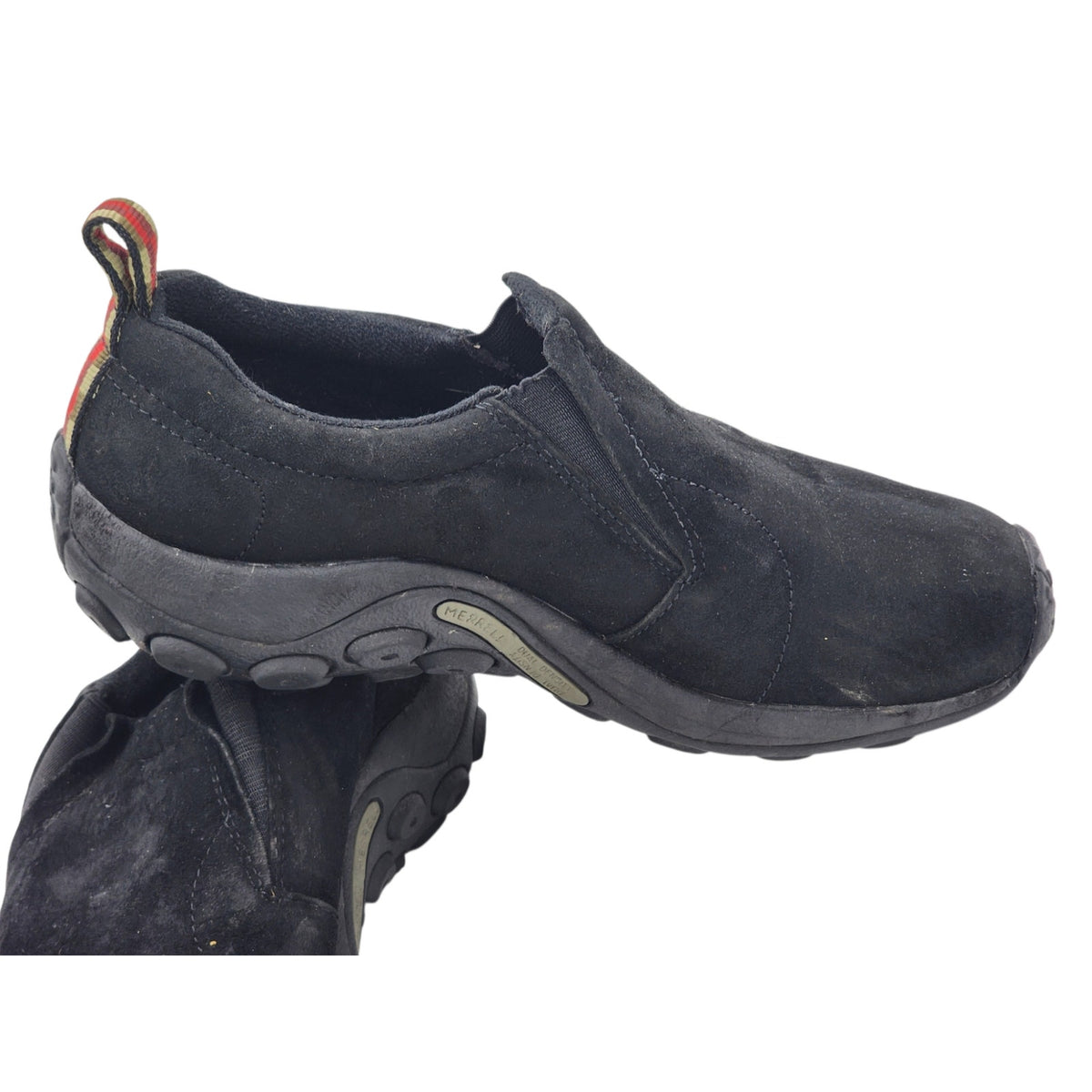 Merrell Jungle Moc Womens 8 Black Suede Slip On Shoes Hiking Outdoor Gorpcore
