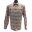 Wrangler Mens XL Brown Flannel Shirt Long Sleeve Button Down Plaid Workwear