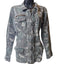 BKE Camo Utility Jacket Womens Large Military Style Zip Up Field Coat Sweatshirt