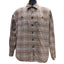 Wrangler Mens XL Brown Flannel Shirt Long Sleeve Button Down Plaid Workwear