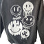 Jo+Jax Presley Choose Happy Sweatshirt XS Oversized XL Smiley Faces Street Dance