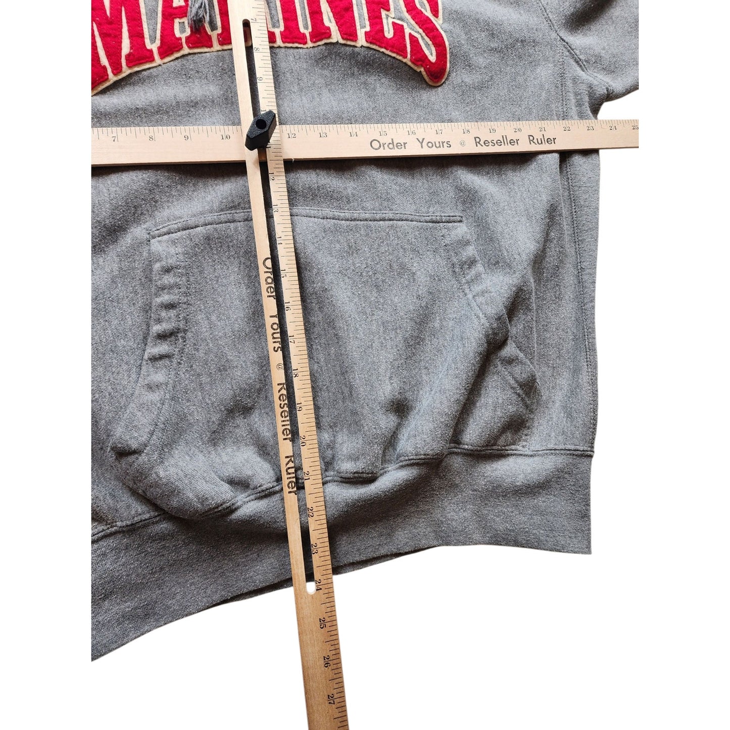 Pro Weave Marines Hoodie Mens Medium Vintage Sweatshirt USMC Kangaroo Pocket