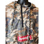 Carbon Savage Camo Pullover Windbreaker Hoodie Mens Large Womens XL Mesh Skater