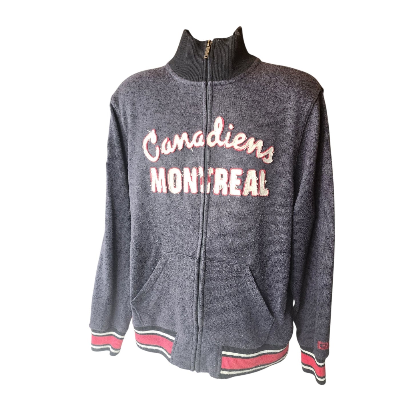 CCM Montreal Canadiens NHL Full Zip Jacket Mens Medium Vintage Pro OK’d Hockey