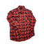 Burton Flannel Shirt Mens Large Red Black Buffalo Plaid Button Lumberjack Skate