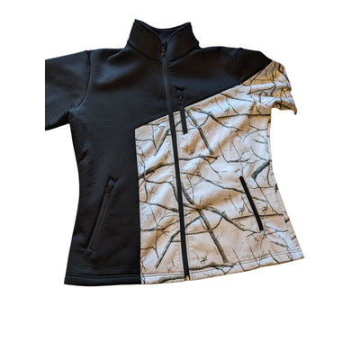 Legacy Huntress Jacket Women XL Camo Softshell Hunting Fleece Zip Up Windbreaker
