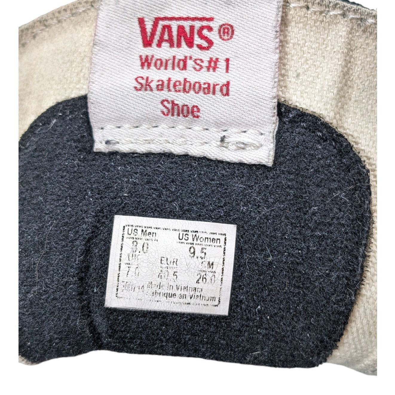 VANS Shoes Sk8 Hi Canvas Skateboard Mens 8 Womens 9.5 High Top Off Wall Sneakers