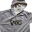 VANS Hoodie Womens Medium Floral Embroidered Raw Hem Cut Off Pullover Sweatshirt