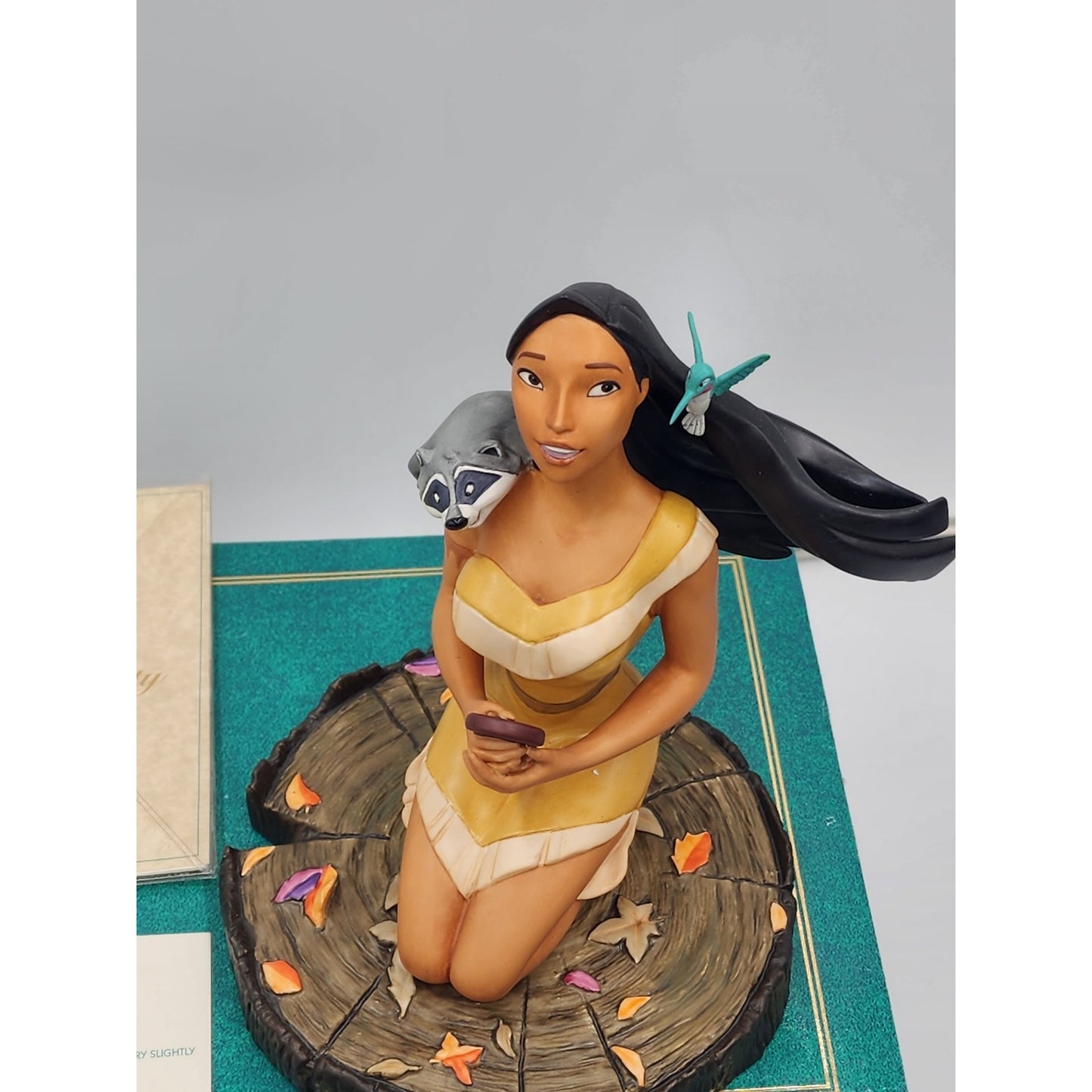 WDCC Pocahontas Tribute Listen With Your Heart Pre-Production Sample COA Box