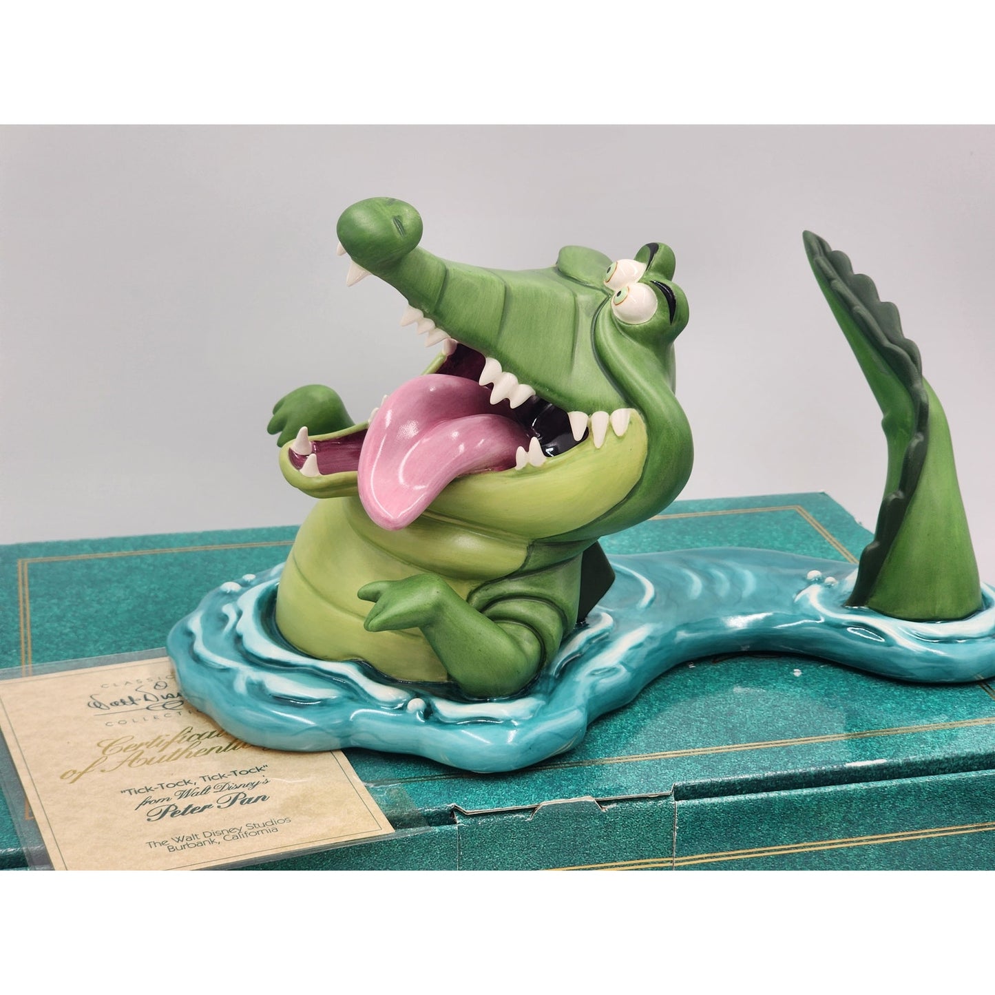 WDCC Disney Peter Pan Tick Tock Tick Tock Crocodile Box COA Retired Vintage Work