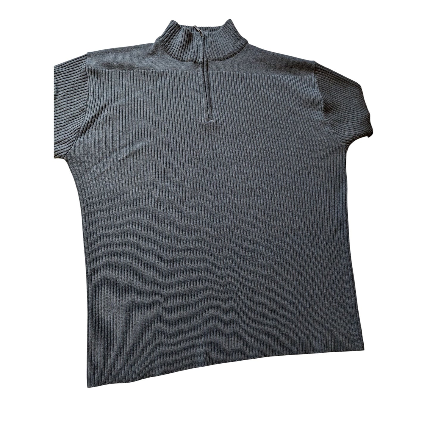 Bachrach Sweater Mens XL Ribbed Mock Neck Pullover Wool Knit Acrylic Cashmere