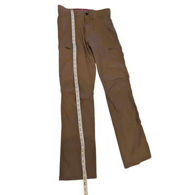 Wrangler Pants Mens 29x30 Outdoor Cargo Brown Workwear Utility Stretch Hiking