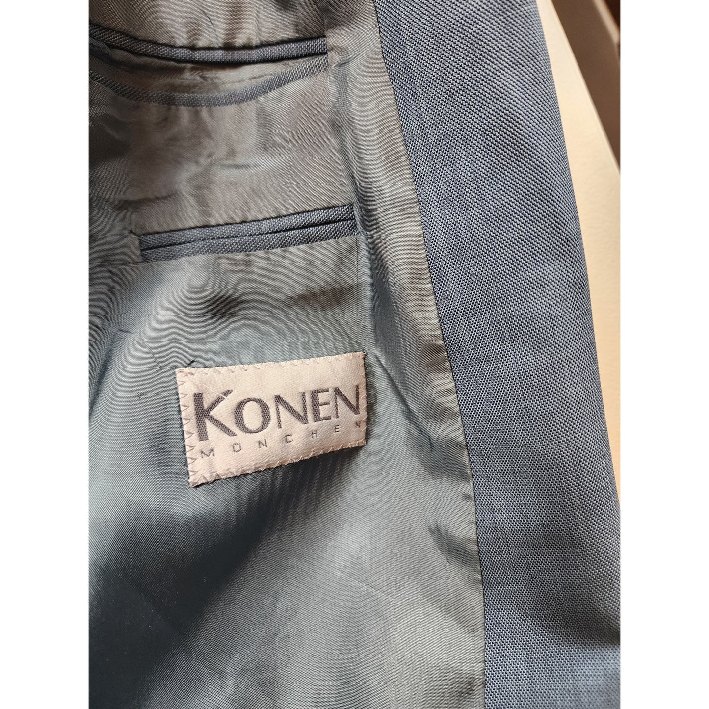 Konen Munchen Cedrics Blazer 48L Sport Coat Suit Jacket Classic Fit Two Button