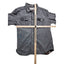 Levis Shirt Mens Large Gray Long Sleeve Pearl Snap Denim Look Distressed Rugged