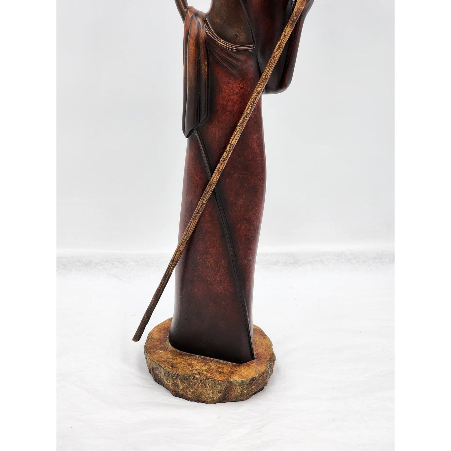 Stacy Bayne African Sculpture Village Life Jaha One Dignity Bronze Patina 21"