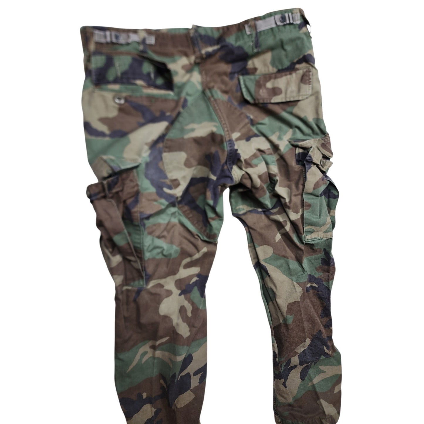 Military Woodland Camo Combat Trousers Medium BDU Pants Tactical Cargo Utility