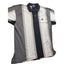 GFC Polo Shirt Mens XL Striped Crest Logo Short Sleeve Casual Golf Preppy 90s