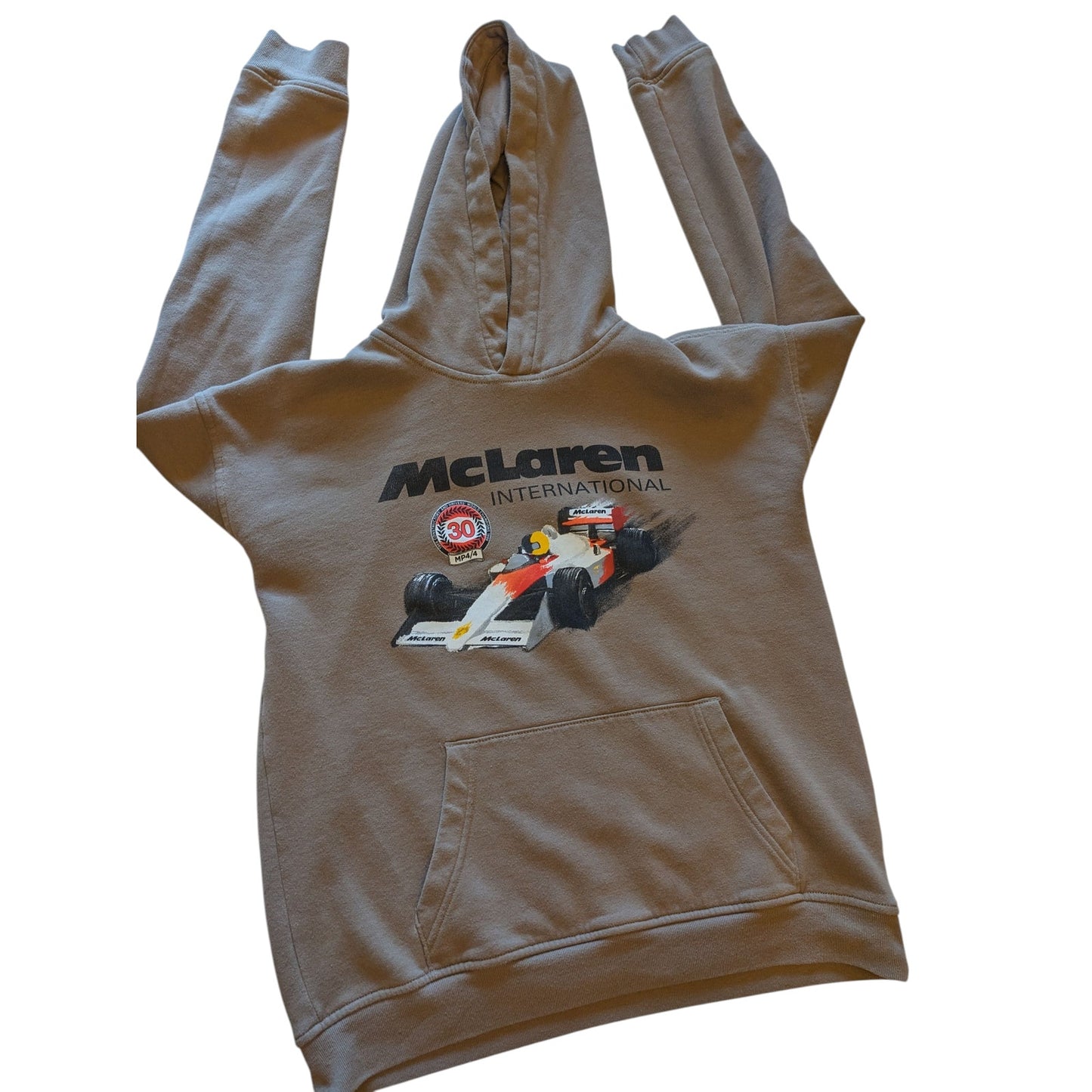 McLaren International Hoodie Mens Small Womens Medium Racing Car F1 Sweatshirt