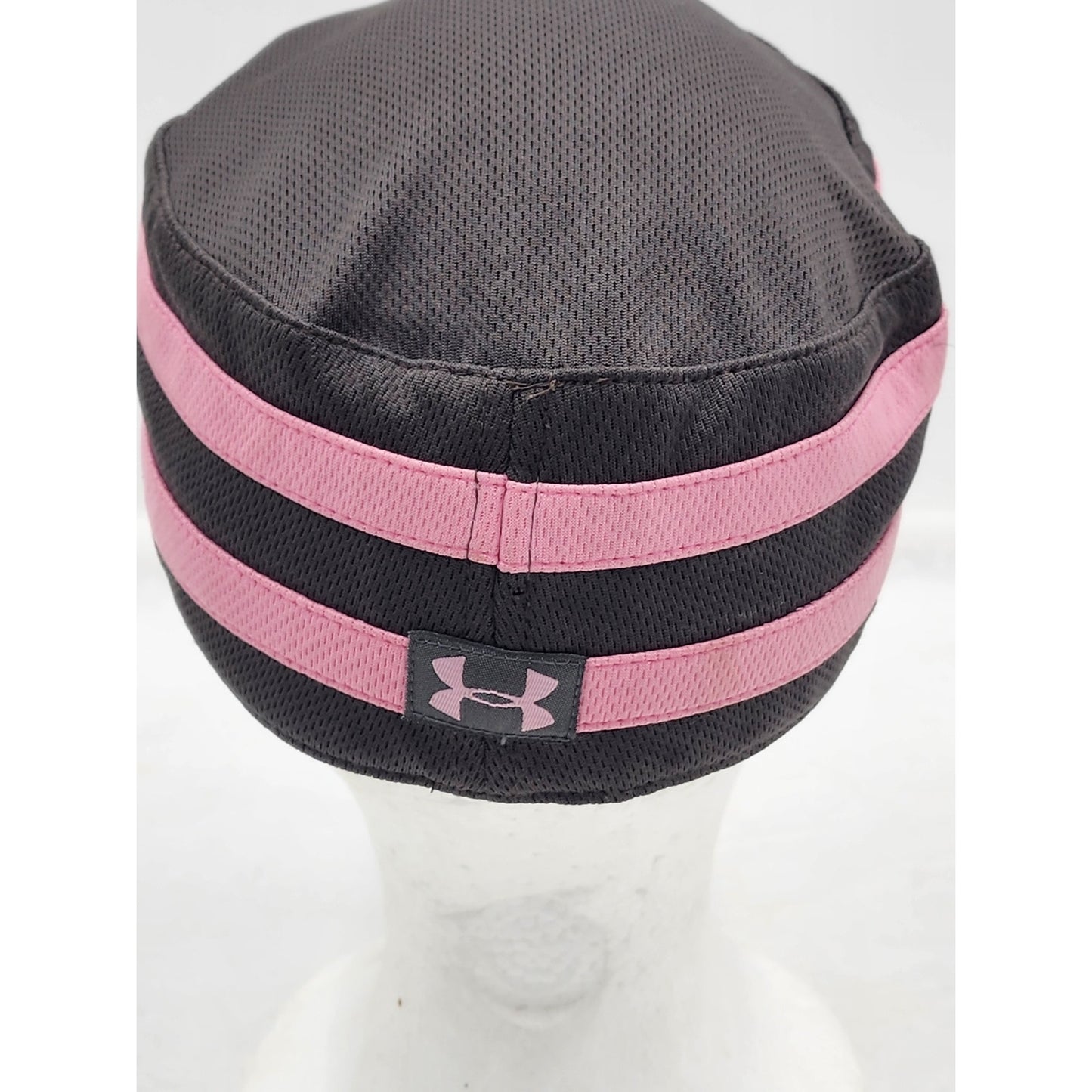 Under Armour Military Cadet Hat Womens Hap Sports Athletic Gray Pink Running