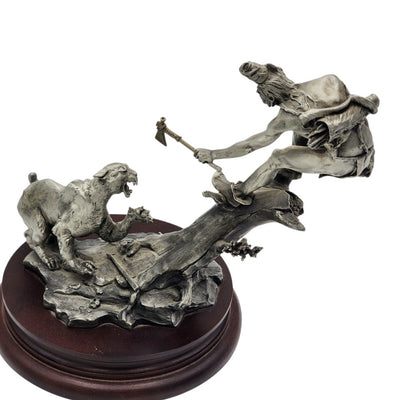 Chilmark Gros Ventre Moment of Truth Michael Boyett 82 Pewter Sculpture Western