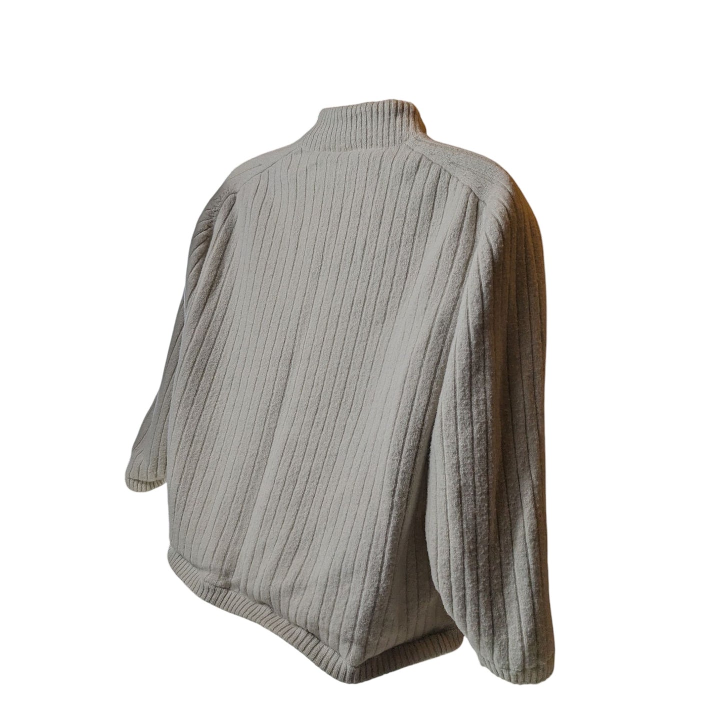 Adidas Fleece Sweater Mens Large Ribbed Knit Pullover Athleisure Sweatshirt Mesh