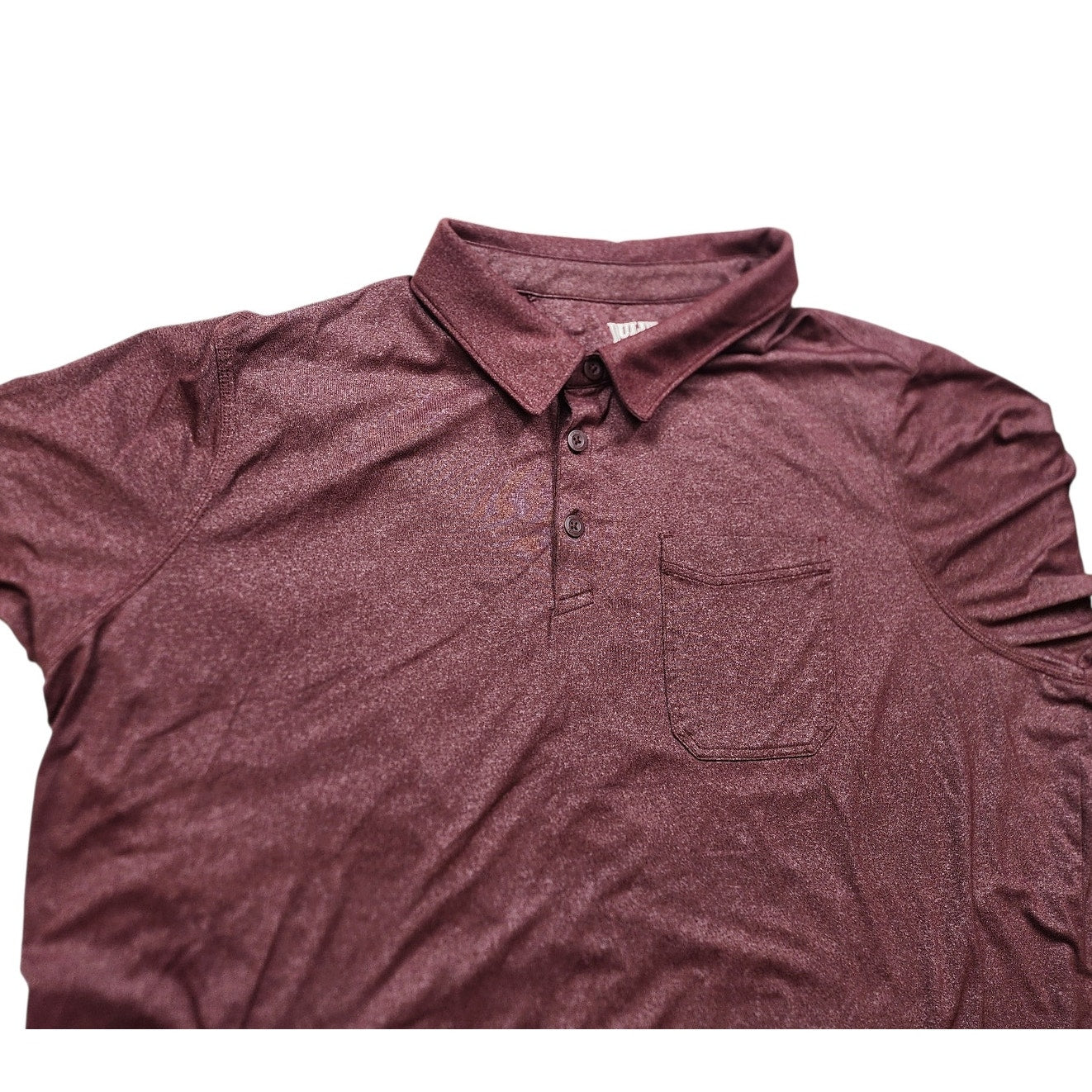 Duluth Trading Polo Shirt 3XL Maroon Short Sleeve Performance Untucked Fit Golf