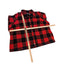 Denim & Co Sherpa Lined Buffalo Plaid Fleece Jacket Women 4X Red Black Button Up