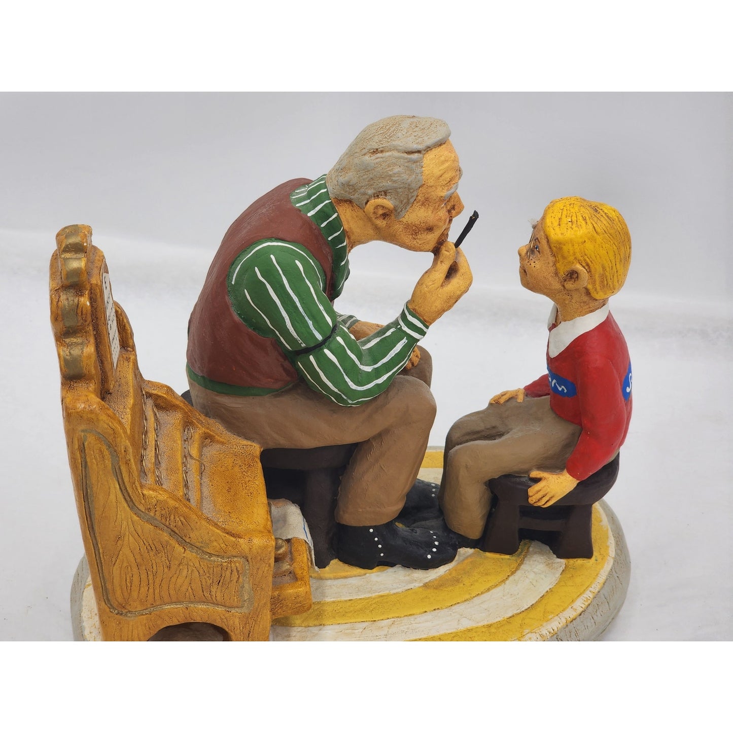 Vintage Lauren Marems Sculpture Eye Doctor Optometrist Gift Patient 1976 Signed