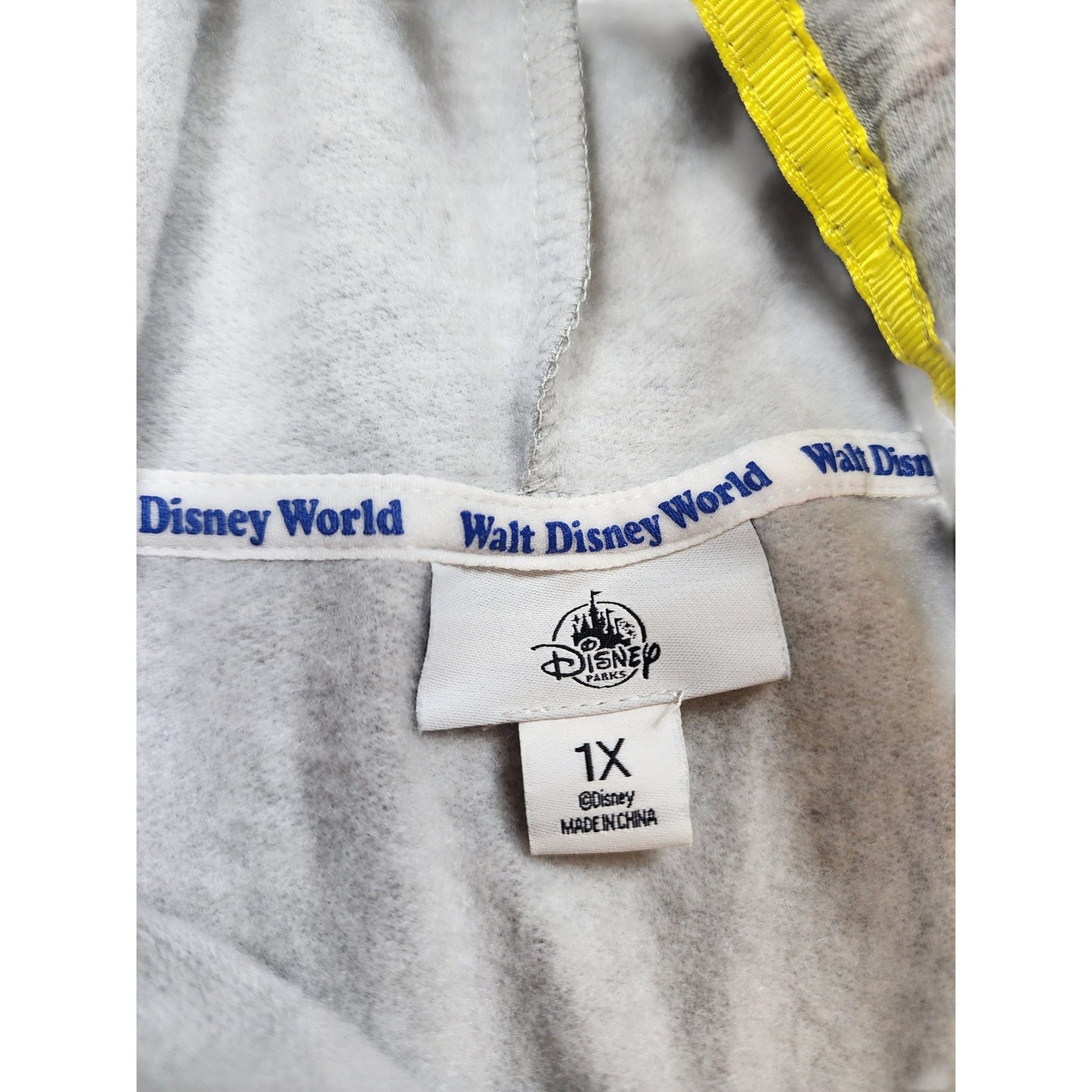 Walt Disney World 1971 Hoodie Womens Plus 1X Pullover Sweatshirt Retro Parks