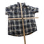 LL Bean Fleece Flannel Shirt Jacket Men Large Lined Plaid Sherpa Lumberjack Work