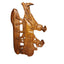 Vintage Carved Wood Wall Hanging Art Ox Cart FolkArt Farmhouse Rustic Decor 23"