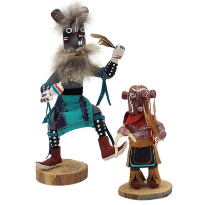 Kachina Mouse Dancer Mudhead Native American Signed Largo Southwest Hand Carved