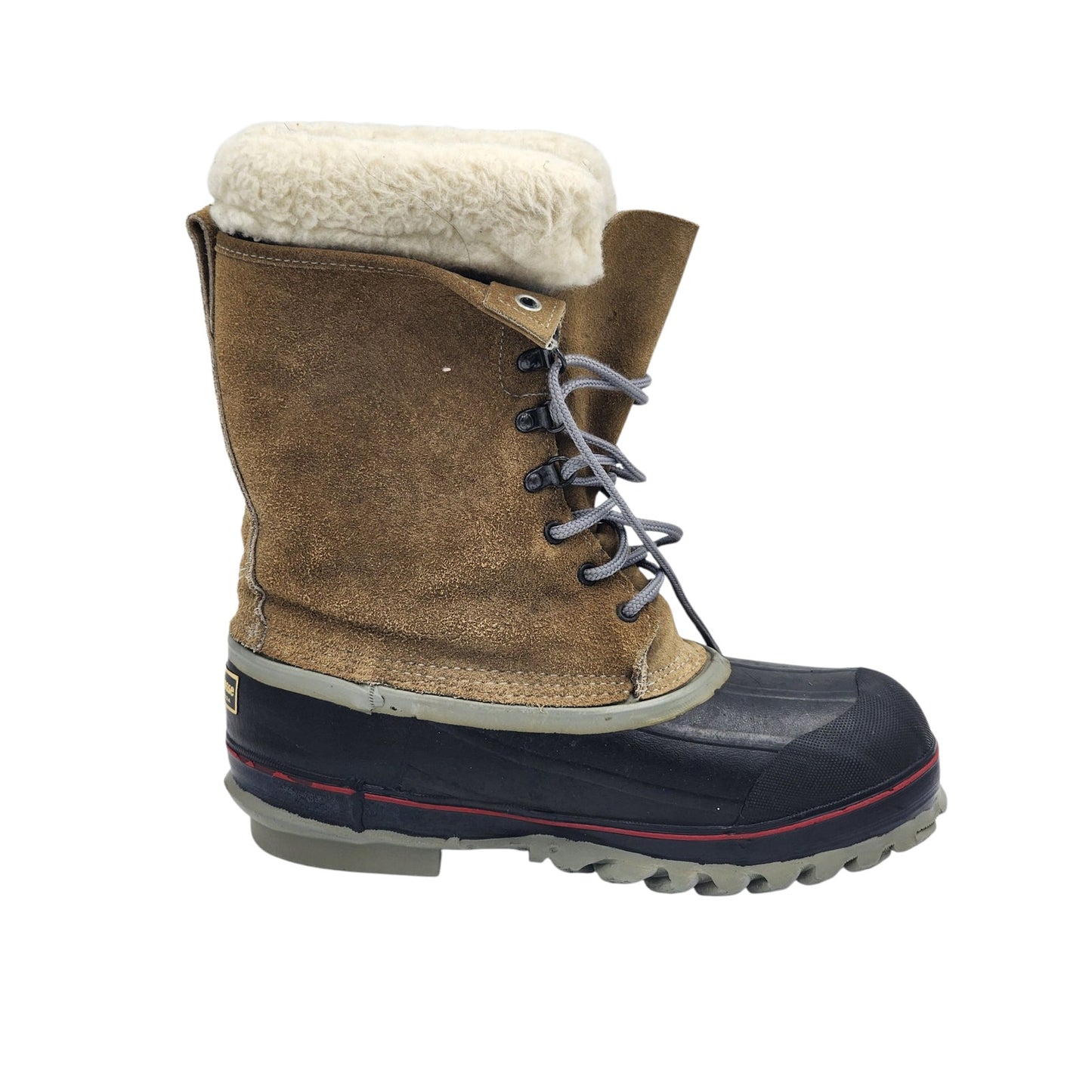 LaCrosse Boots Mens 10 Winter Duck Snow USA Insulated Heavy Duty Sherpa Lining