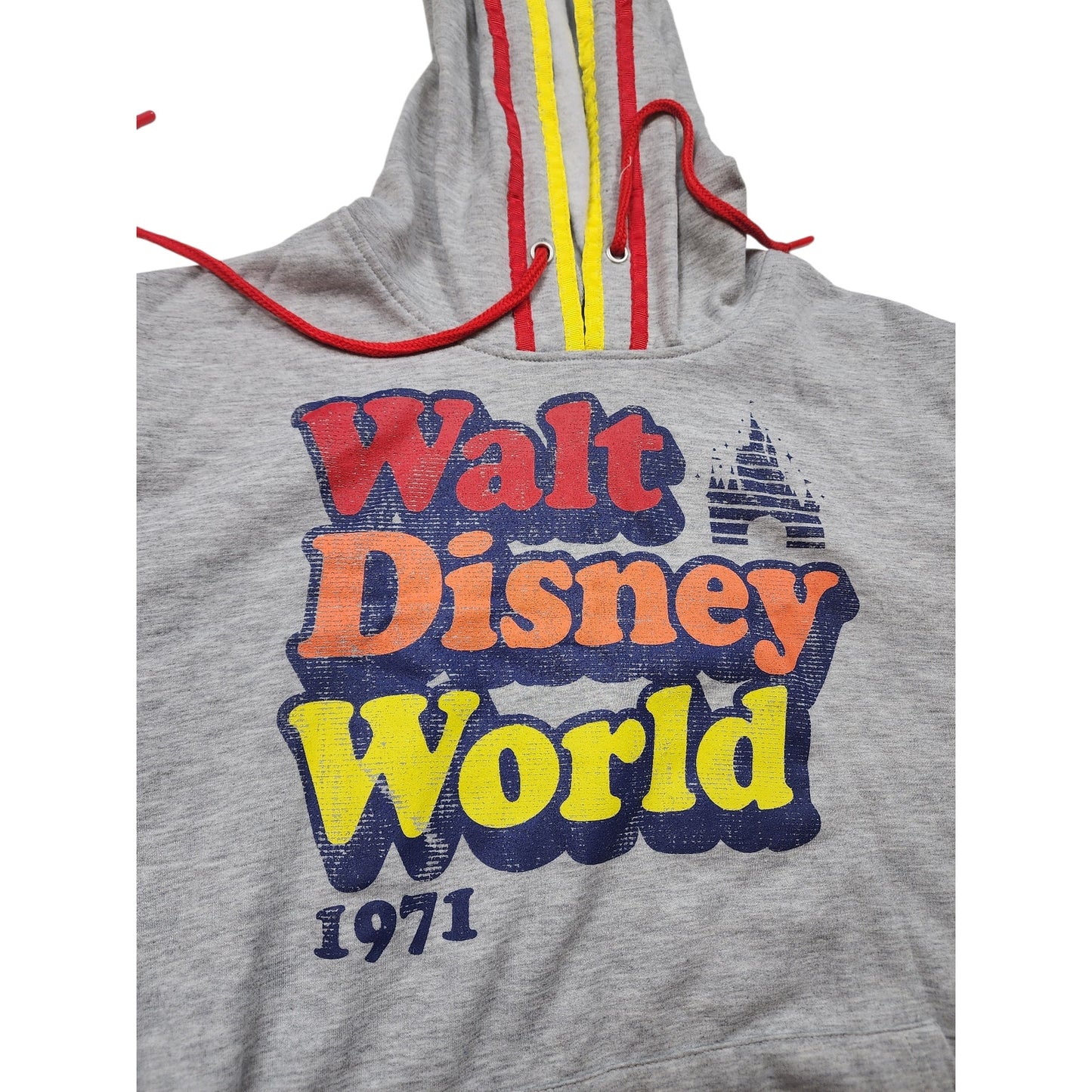 Walt Disney World 1971 Hoodie Womens Plus 1X Pullover Sweatshirt Retro Parks