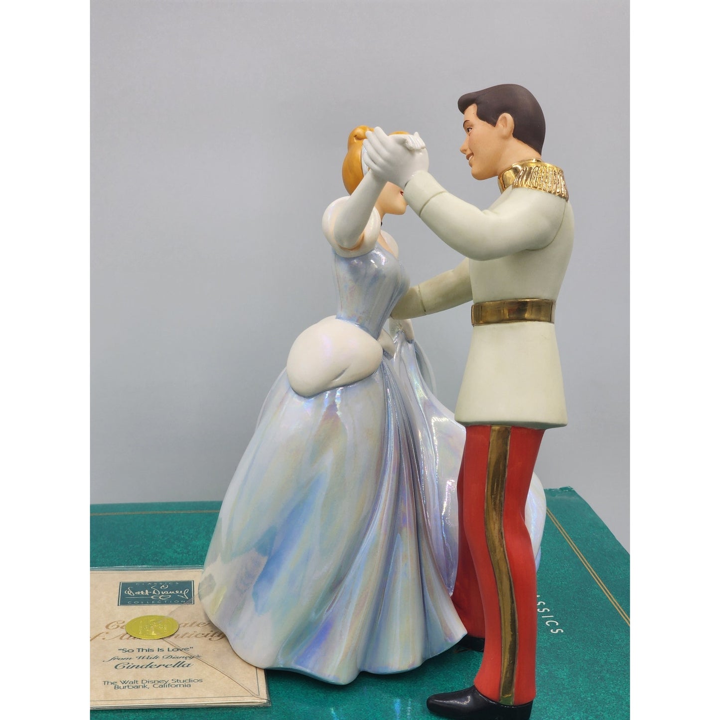 WDCC Disney Cinderella Prince Charming So This Is Love Vintage Retired Box COA
