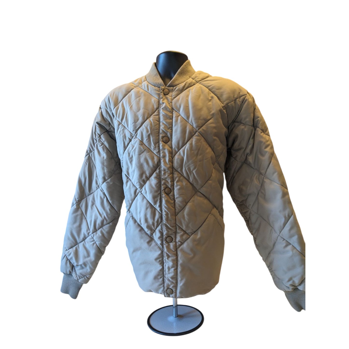 Cabelas Quilted Thinsulate Bomber Jacket Men Large Tall Goose Down Puffer Hiking