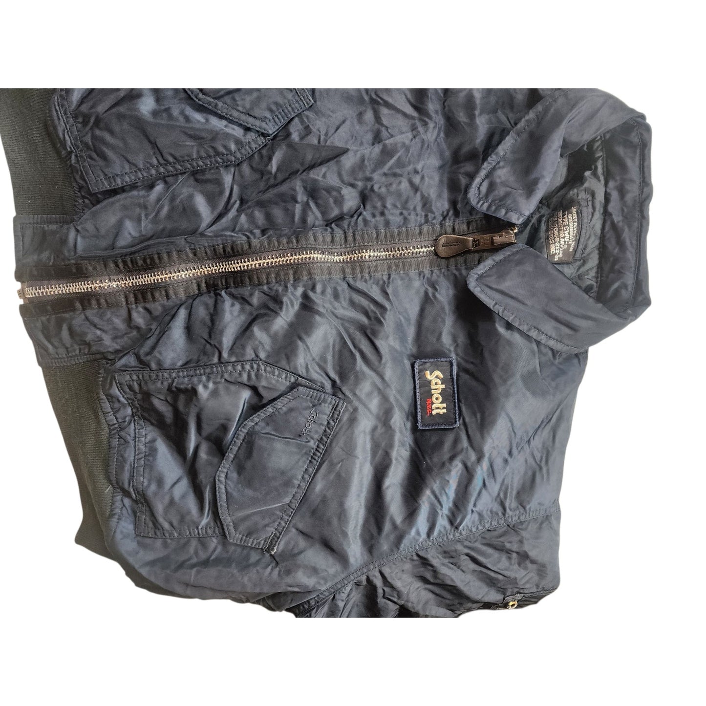 Schott CWU-R Flight Jacket Large Military Bomber Intermediat Flyer USAF Aviation