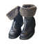 Toe Warmers Boots Womens 9 WW Leather Winter Snow Faux Sherpa Lined Anti Slip