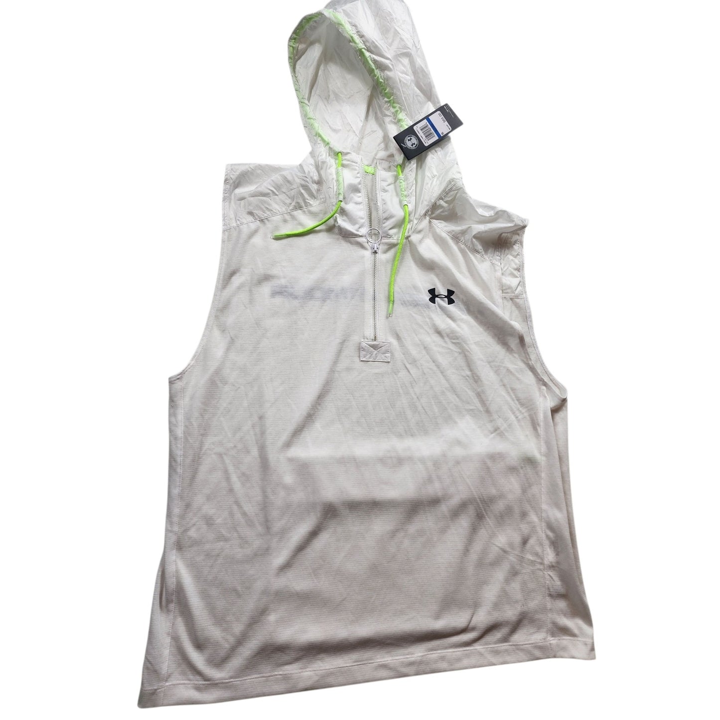 Under Armour XL Sleeveless Windbreaker Hoodie Activewear Gym Athleisure 1351063