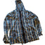 New Look Hoodie Mens Medium/Large Blue Plaid Lightweight Hooded Jacket British