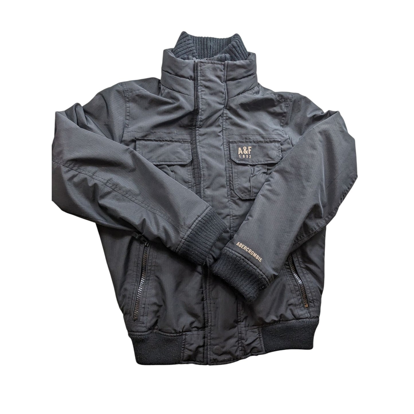 Abercrombie Fitch Bomber Jacket Womens Medium All Season Weather Warrior Coat