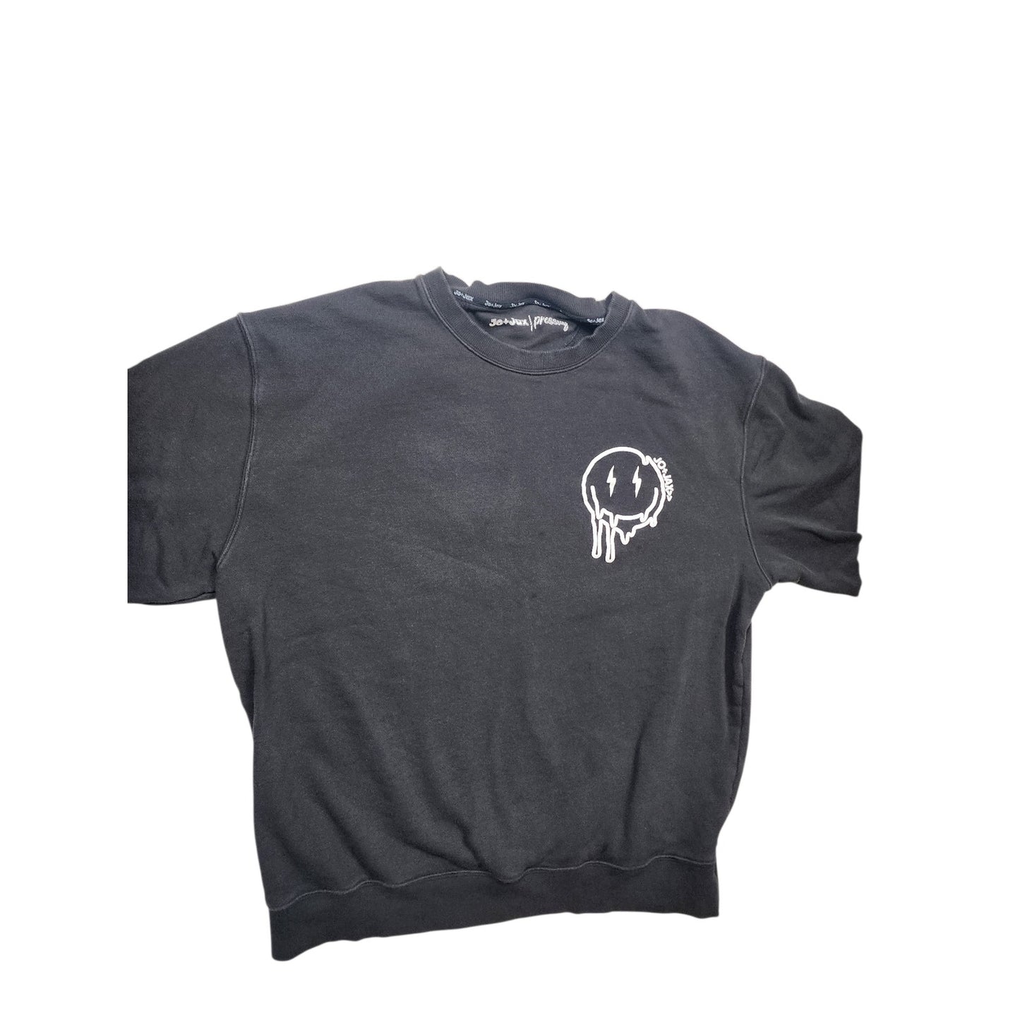 Jo+Jax Presley Choose Happy Sweatshirt XS Oversized XL Smiley Faces Street Dance