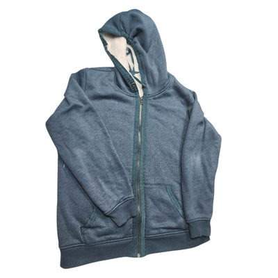 Orvis Sherpa Full Zip Hoodie Jacket XL Kangaroo Cozy Mountainwear Gorpcore Cabin