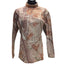 Under Armour Realtree Long Sleeve Mock Neck Shirt Women Large Camo Hunting Hike