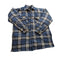 Canyon Guide Outfitters Quilted Flannel Jacket Mens Large Blue Plaid Shirt Coat
