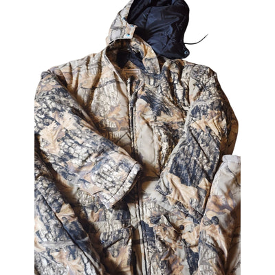 Northwest Territory Sniper Camo Hunting Coveralls Jacket Men XL Insulated Hooded
